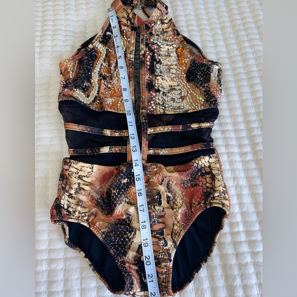 LA Dance Designs Mia Leo  Animal Print embellished with Rhinestones - Picture 9 of 17